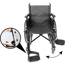 Fauteuil roulant pliant autopropulsé PEPE (largeur d'assise 46 cm)